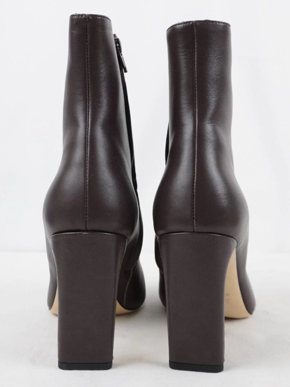 STAUD Wally 90mm Espresso Leather Ankle Boots Women's EU 39 US 9 - Picture 2 of 6